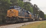 CSX 3143, 3030, and 76 wait for green